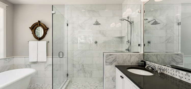 bathroom shower door installation in Encinitas